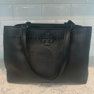 Tory Burch McGraw Tote Bag in Black